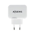 Cargador USB 17W 5V/3.4A, 2xUSB Con Control AI, Blanco