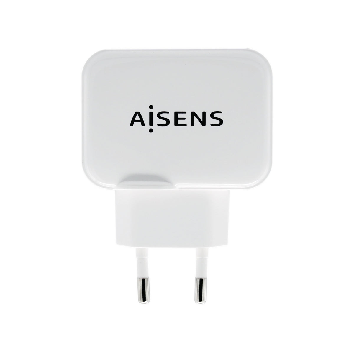 Cargador USB 17W 5V/3.4A, 2xUSB Con Control AI, Blanco