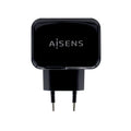 Cargador USB 17W 5V/3.4A, 2xUSB Con Control AI, Negro