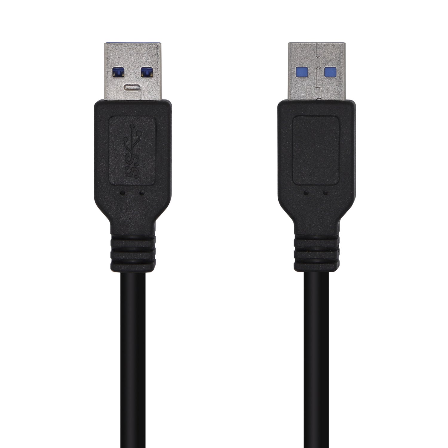 Cable USB 3.0, Tipo A/M-A/M, Negro, 1.0m