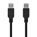 Cable USB 3.0, Tipo A/M-A/M, Negro, 3.0m
