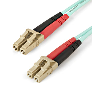 Cable de 5m de Fibra Óptica Multimodo LC/UPC a LC/UPC OM4 - 50/125µm - Fibra LOMMF/VCSEL - Redes de 100G - Cable LSZH - Baja Pérdida de Inserción - Low Insertion Loss