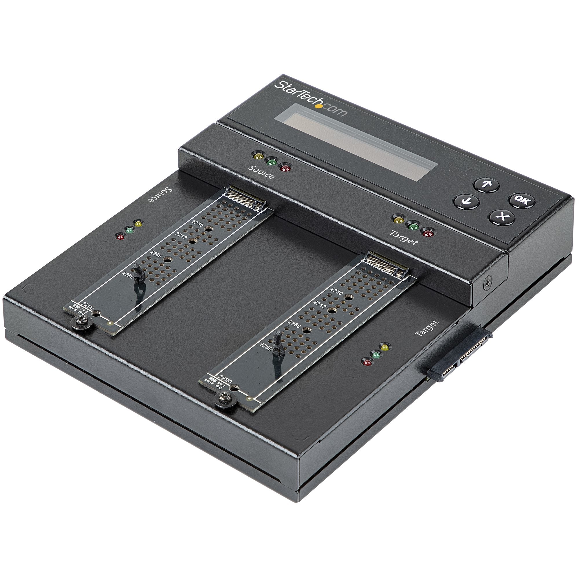 Clonador y Borrador Autónomo de Unidades de Almacenamiento SATA M.2 - NVMe M.2 - Duplicador Copiador Externo Offline de Unidades HDD SSD M.2 PCIe AHCI/NVMe, SATA M.2 - 2,5/3,5 TAA