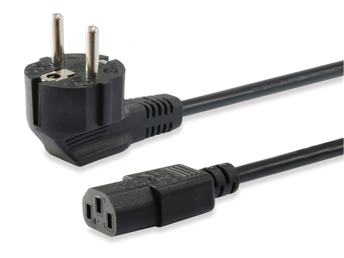 112121 Negro 3 m Enchufe tipo F C13 acoplador