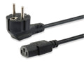 112121 Negro 3 m Enchufe tipo F C13 acoplador