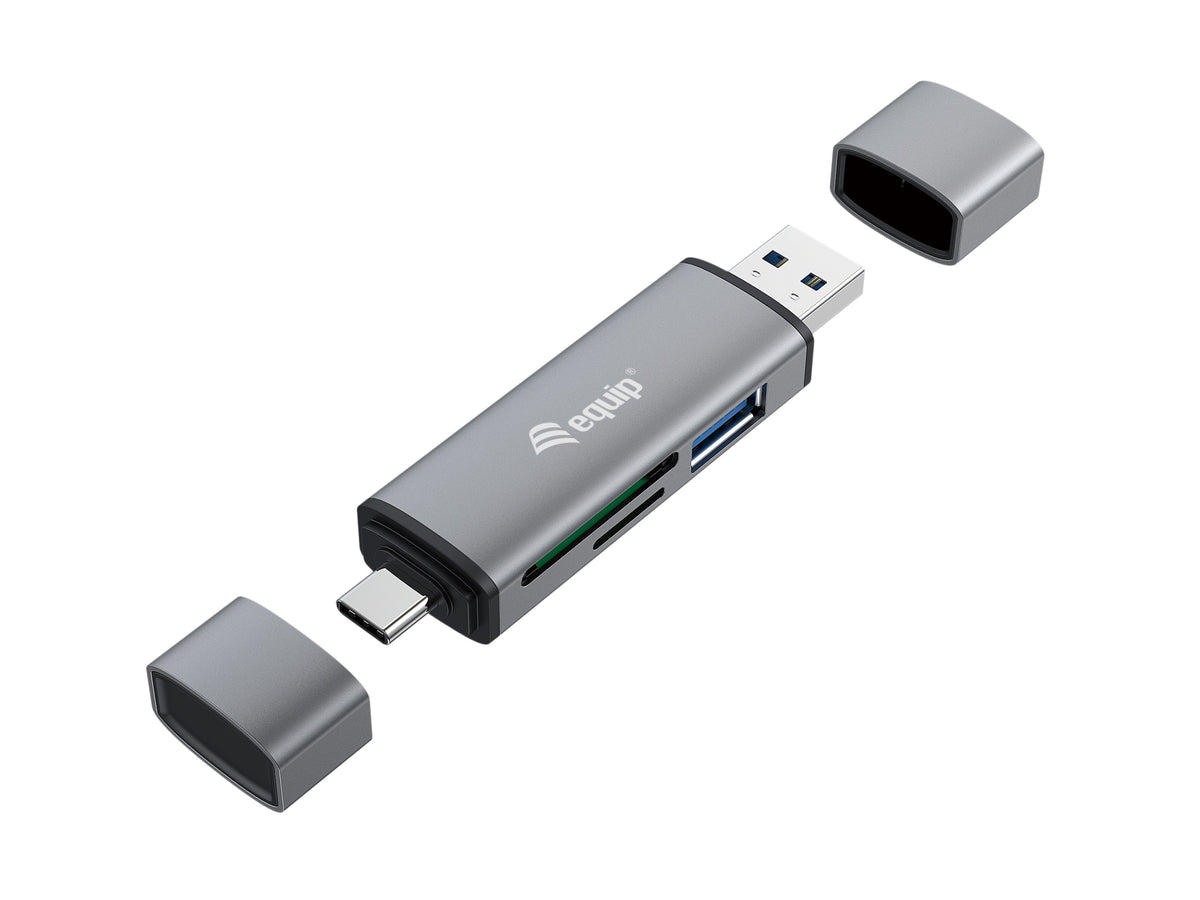 245460 lector de tarjeta USB 3.2 Gen 1 (3.1 Gen 1) Type-A/Type-C Gris