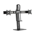 Soporte De Mesa Pro Contrapeso Giratorio E Inclinable Para 2 Monitores 6kg De 17-27, Negro