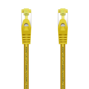Cable De Red Latiguillo RJ45 LSZH Cat.7 600 MHz S/FTP PIMF AWG26, Amarillo, 0.5 m