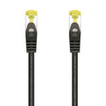 Cable De Red Latiguillo RJ45 LSZH Cat.7 600 MHz S/FTP PIMF AWG26, Negro, 2.0 m
