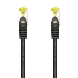 Cable De Red Latiguillo RJ45 LSZH Cat.7 600 MHz S/FTP PIMF AWG26, Negro, 2.0 m