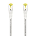 Cable De Red Latiguillo RJ45 LSZH Cat.7 600 MHz S/FTP PIMF AWG26, Blanco, 2.0 m