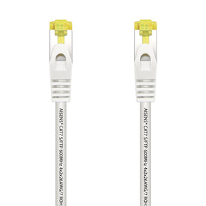 Cable De Red Latiguillo RJ45 LSZH Cat.7 600 MHz S/FTP PIMF AWG26, Blanco, 2.0 m