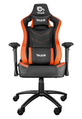 silla Vulture gaming negra/naranja butterfly, base nylon, ruedas nylon