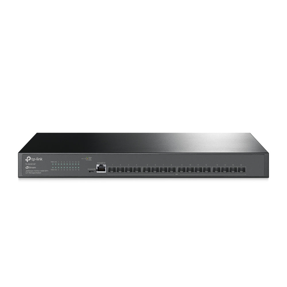 JetStream TL-SX3016F switch Gestionado L2+/L3 Negro