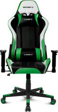 DR175 Silla para videojuegos universal Asiento acolchado Negro, Verde, Blanco
