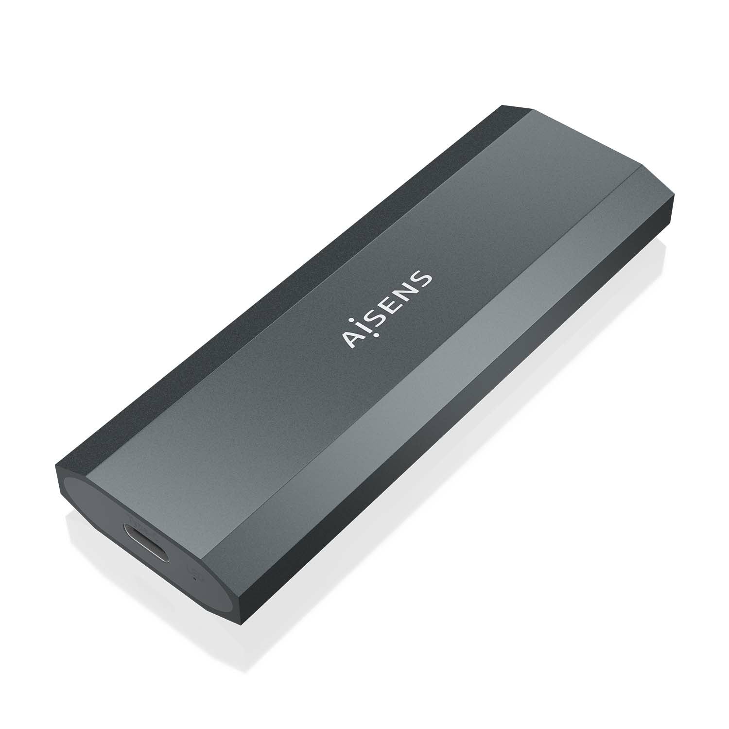 Caja Externa M.2 (NGFF) ASM2-029GR NVMe a USB3.2 Gen2, Gris
