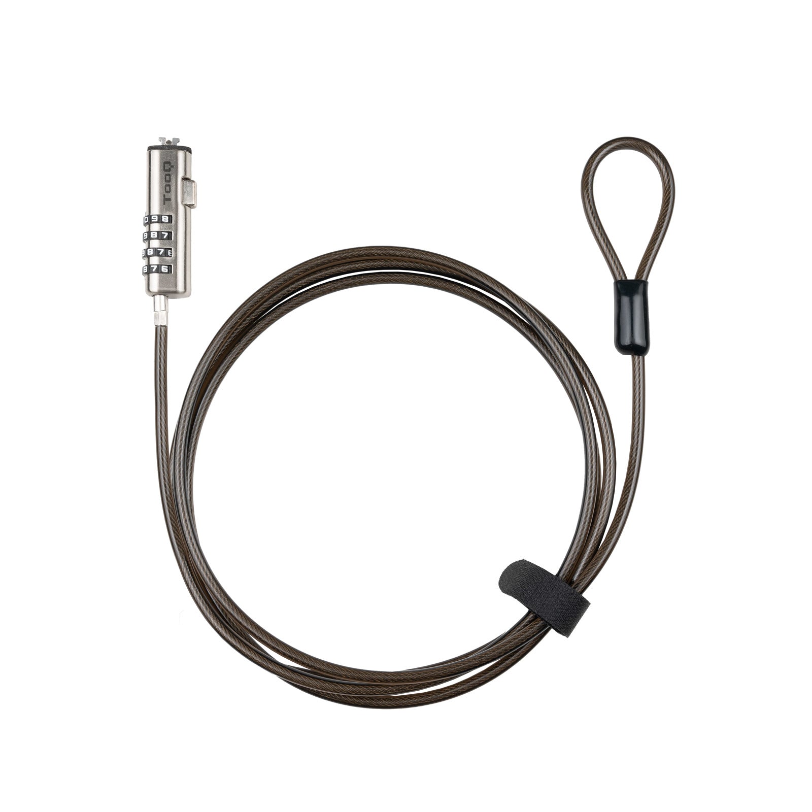 Cable de Seguridad Tipo NANO con Combinación para Portátiles 1.5 metros, Gris Oscuro