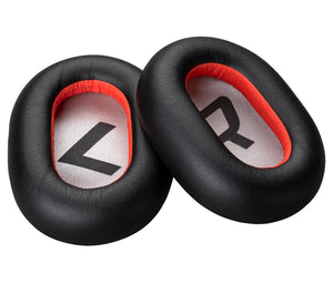 Almohadillas para auriculares de cuero sintético negro Poly Voyager 8200 (2 unidades)