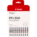 PFI-300 cartucho de tinta 10 pieza(s) Original Negro, Azul, Cian, Gris, Magenta, Foto negro, Foto magenta, Rojo, Amarillo