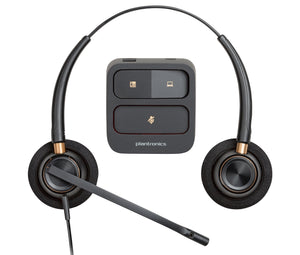Auriculares binaurales Poly EncorePro 520 con desconexión rápida