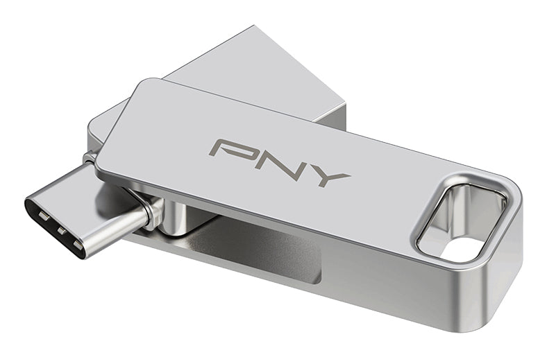 DUO LINK unidad flash USB 128 GB USB Type-A / USB Type-C 3.2 Gen 1 (3.1 Gen 1) Acero inoxidable