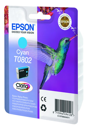 Hummingbird Cartucho T0802 cian