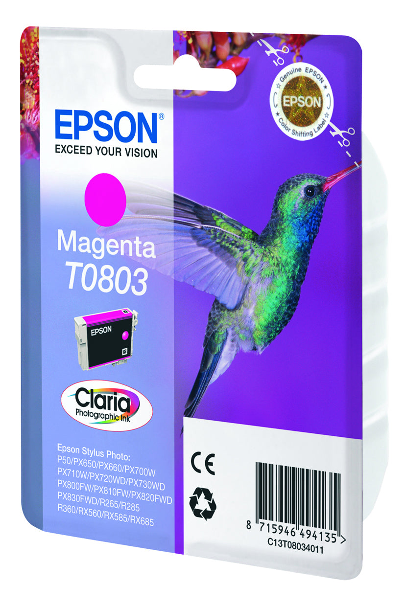 Hummingbird Cartucho T0803 magenta
