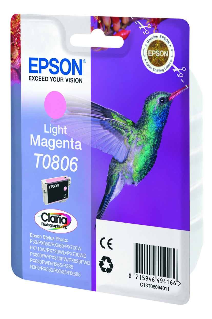 Hummingbird Cartucho T0806 magenta claro