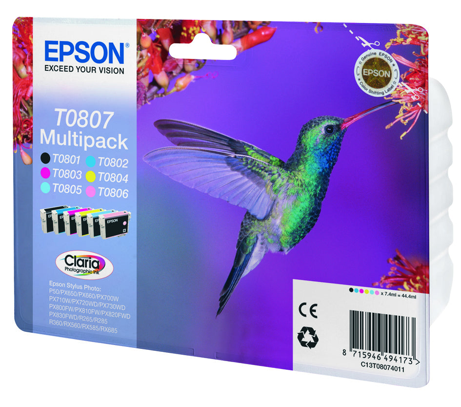 Hummingbird Multipack T0807 6 colores