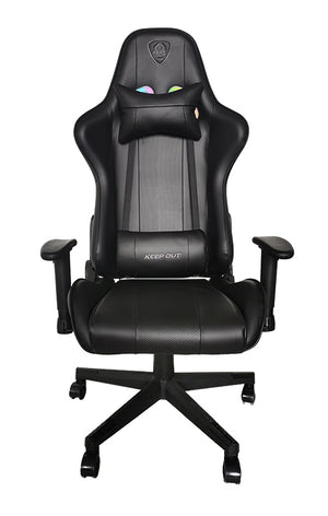 XSRGB-RACING silla para videojuegos Silla para videojuegos universal Asiento acolchado Negro