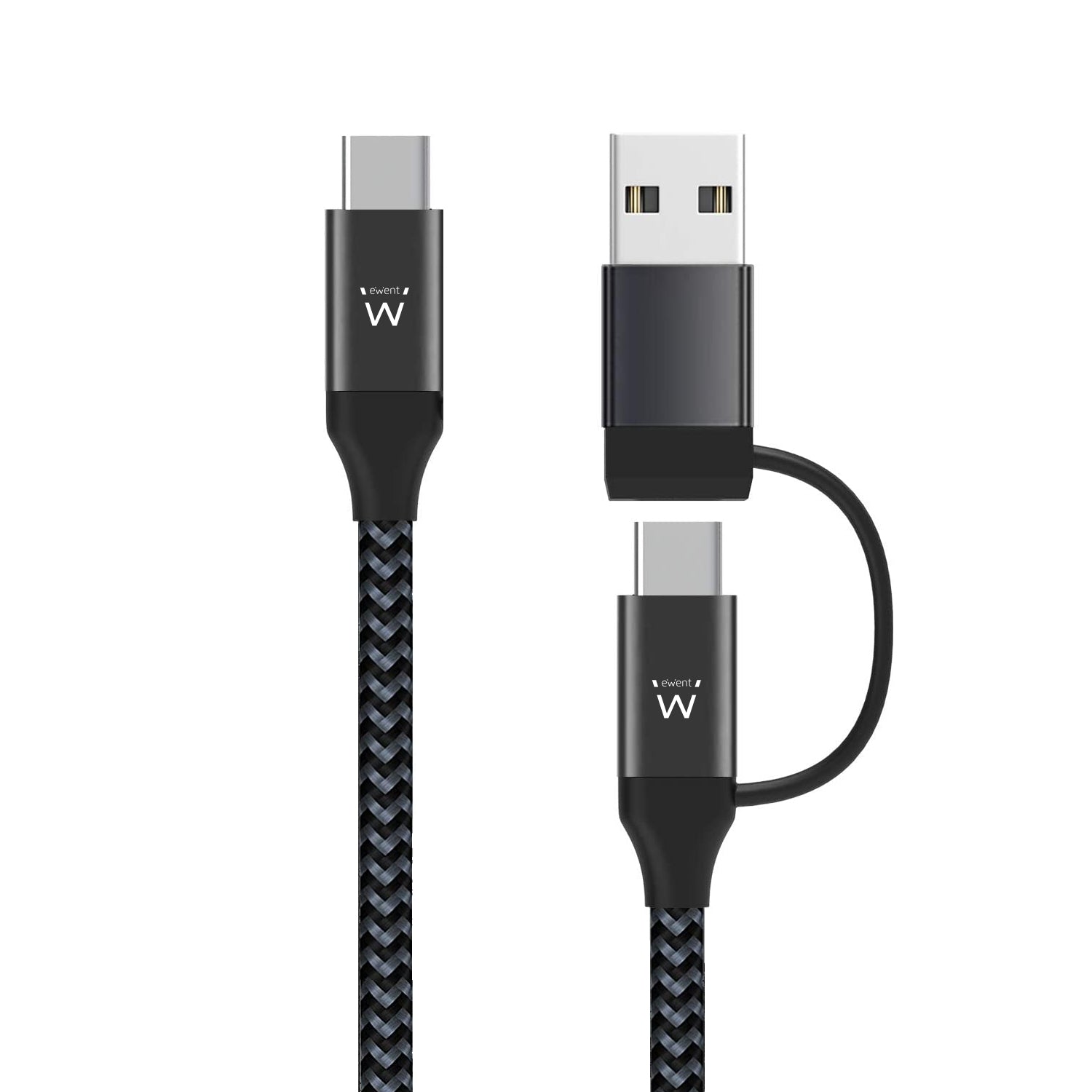 EW9918 cable USB USB 3.2 Gen 1 (3.1 Gen 1) 1 m USB C Negro