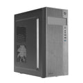 2FERROX, Caja PC Semitorre ATX, Ventilador Lateral 12cm, Rejilla Frontal, Acero, Negro