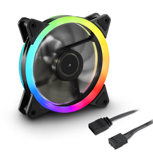Shark Blades PWM Carcasa del ordenador Ventilador 12 cm Negro 1 pieza(s)