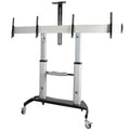 STNDMTVDUO soporte para TV 152,4 cm (60") Negro, Plata