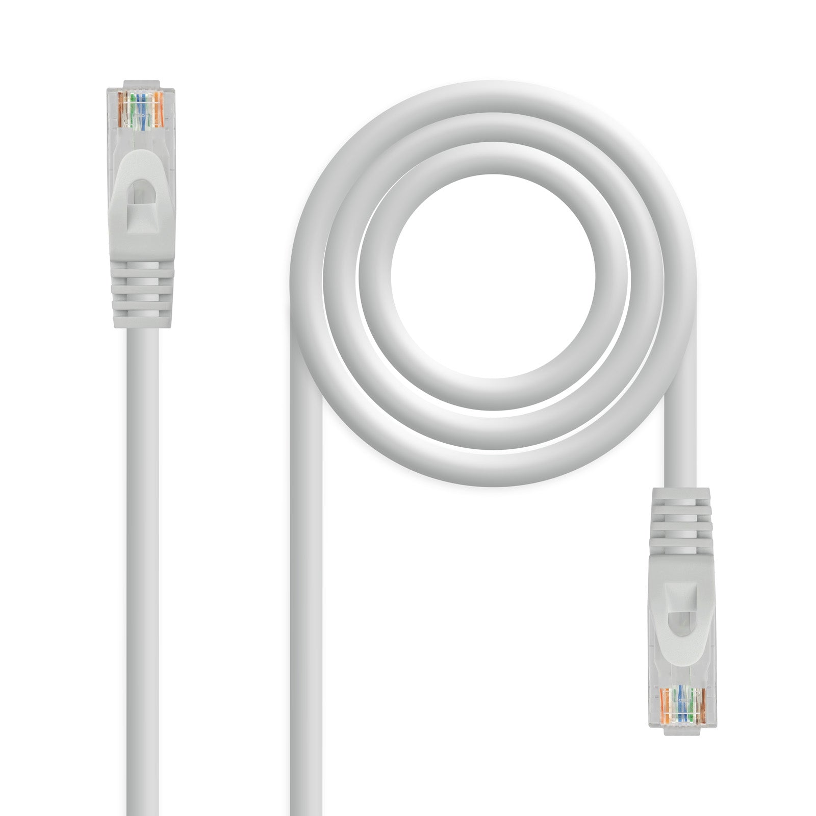 Cable Red Latiguillo RJ45 LSZH CAT.6A UTP AWG24, Gris, 25 cm
