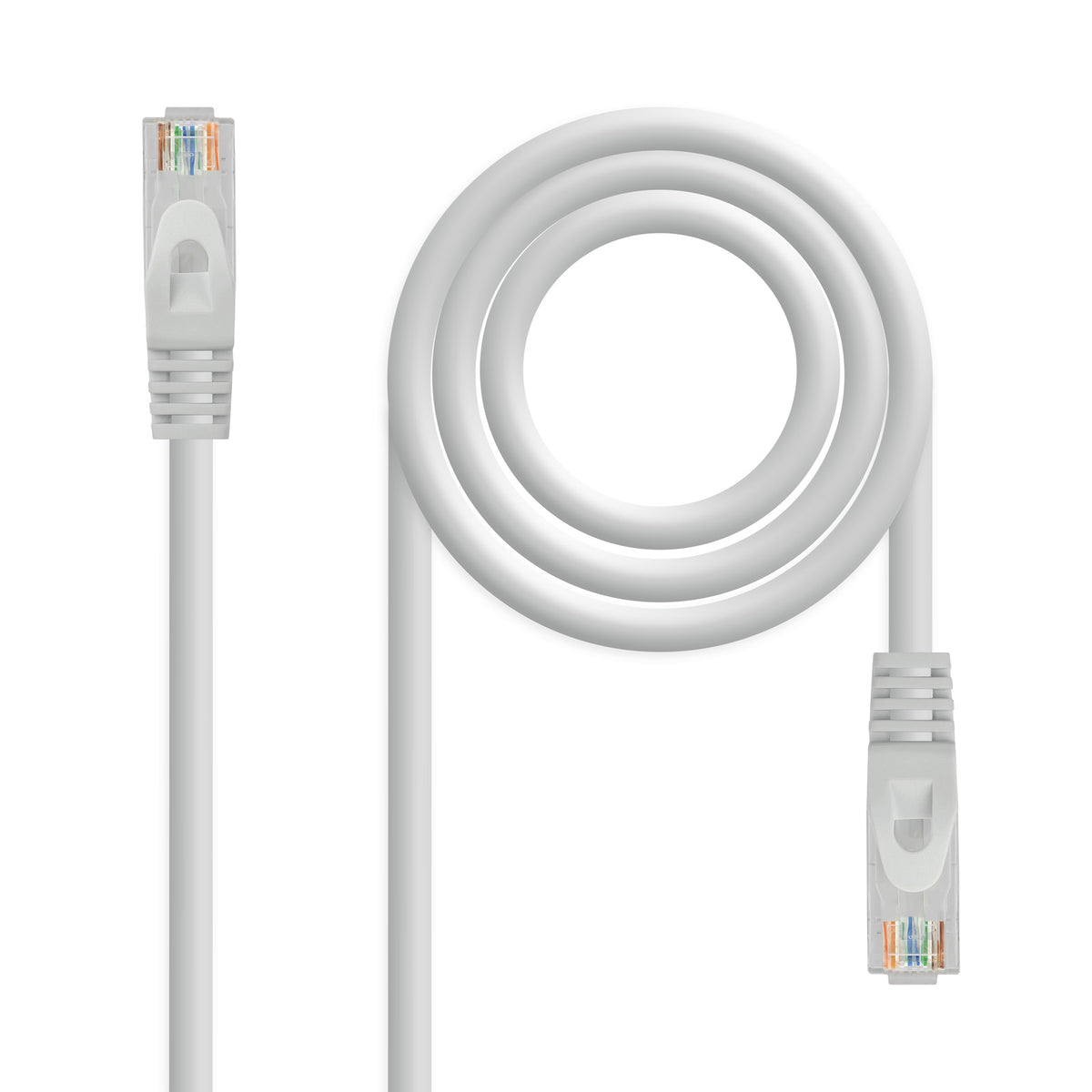 Cable Red Latiguillo RJ45 LSZH CAT.6A UTP AWG24, Gris, 25 cm