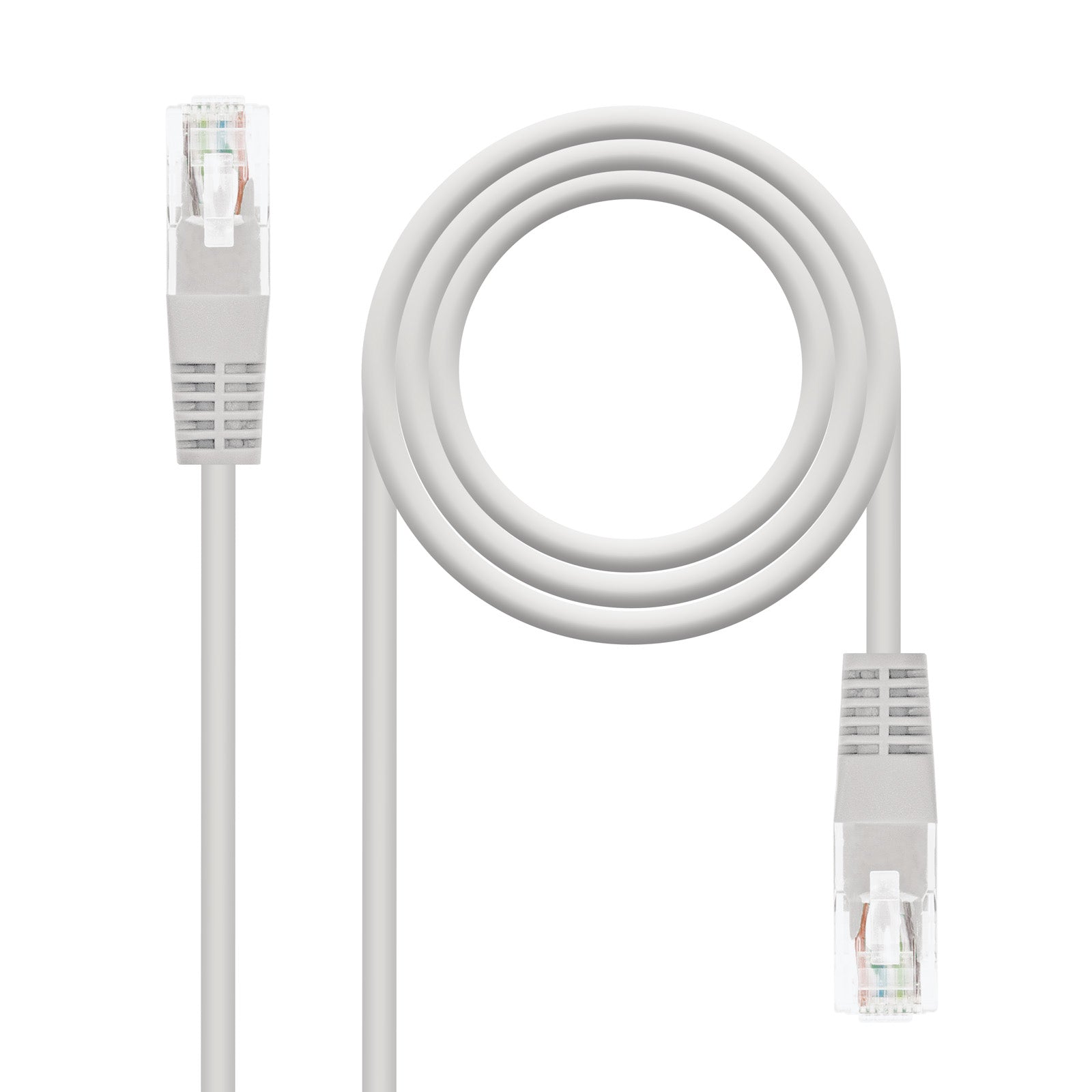 Cable de Red Latiguillo RJ45 CAT.6 UTP AWG24, Gris, 30 m