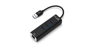 SCT240 hub de interfaz USB 3.2 Gen 1 (3.1 Gen 1) Type-A 5000 Mbit/s Negro