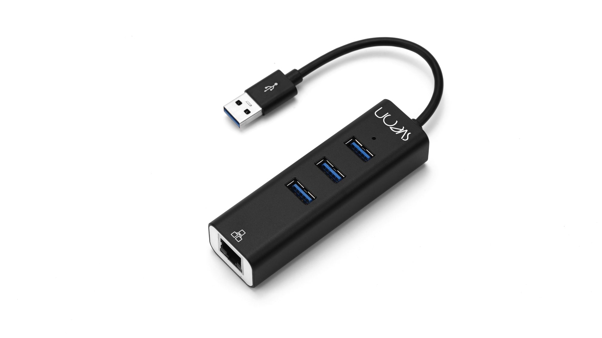 SCT240 hub de interfaz USB 3.2 Gen 1 (3.1 Gen 1) Type-A 5000 Mbit/s Negro