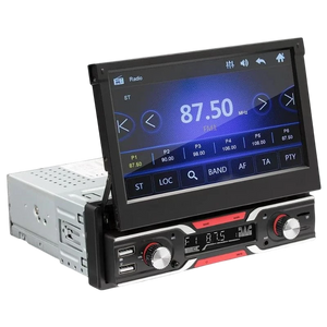SWM 9603S Pantalla Retráctil Bluetooth Carplay/Android Auto inalámbrico USB Negro 1 DIN