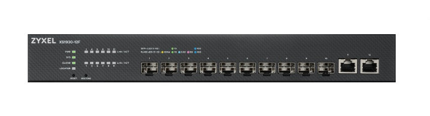 XS1930-12F-ZZ0101F switch Gestionado L2/L3 Negro