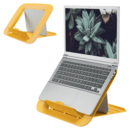Ergo Cosy Soporte para ordenador portátil Amarillo 43,2 cm (17")