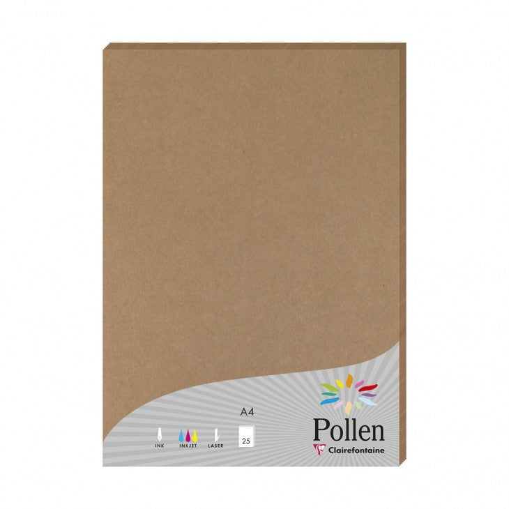 Pollen papel para impresora de inyección de tinta A4 (210x297 mm) 25 hojas Marrón