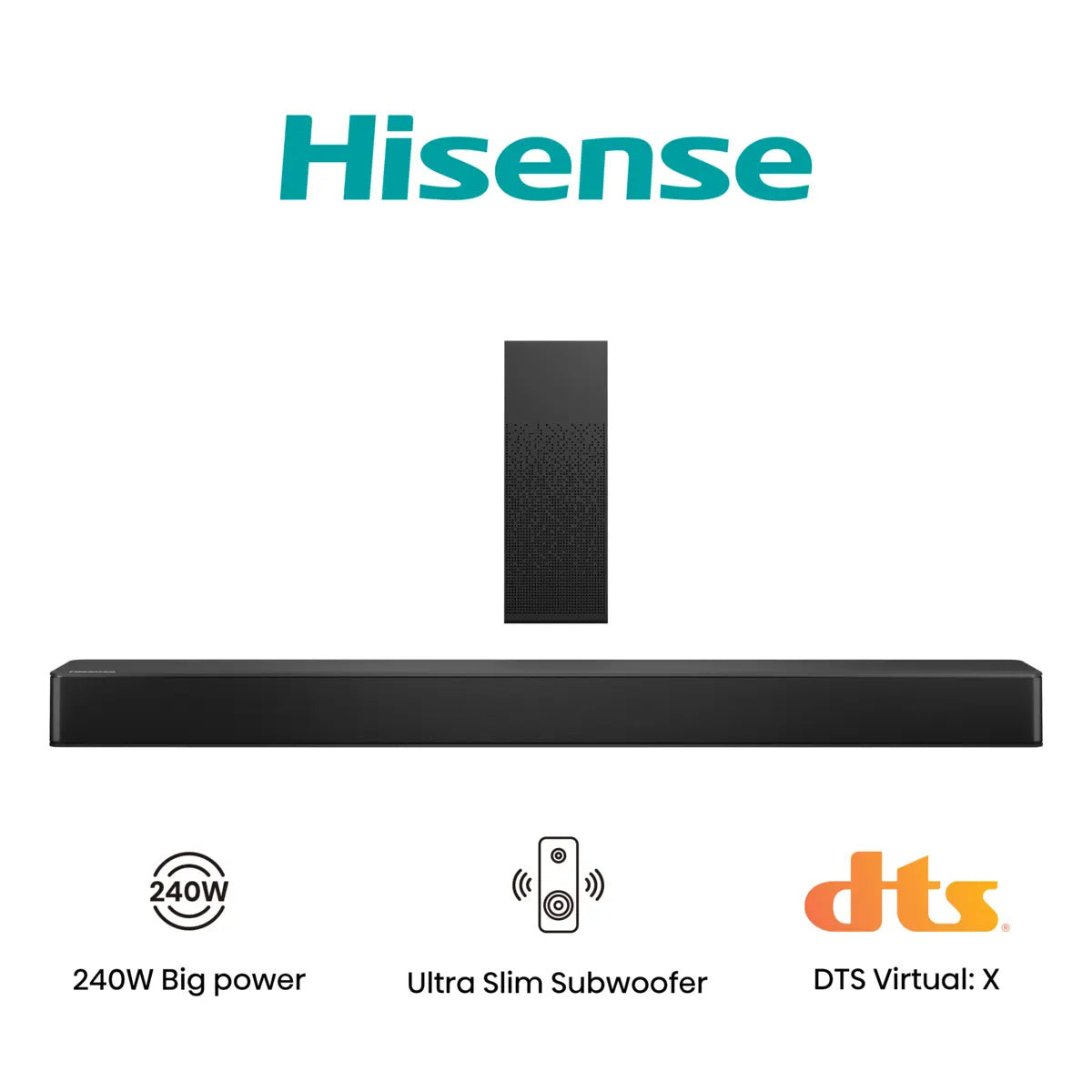 HS2100 Negro 2.1 canales 240 W