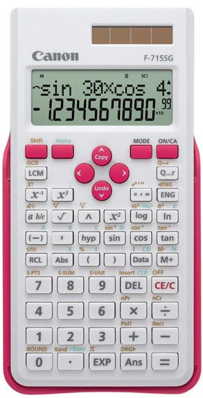 F-715SG calculadora Bolsillo Calculadora científica Rosa, Blanco