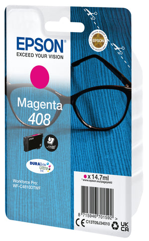 Singlepack Magenta 408 DURABrite Ultra Ink