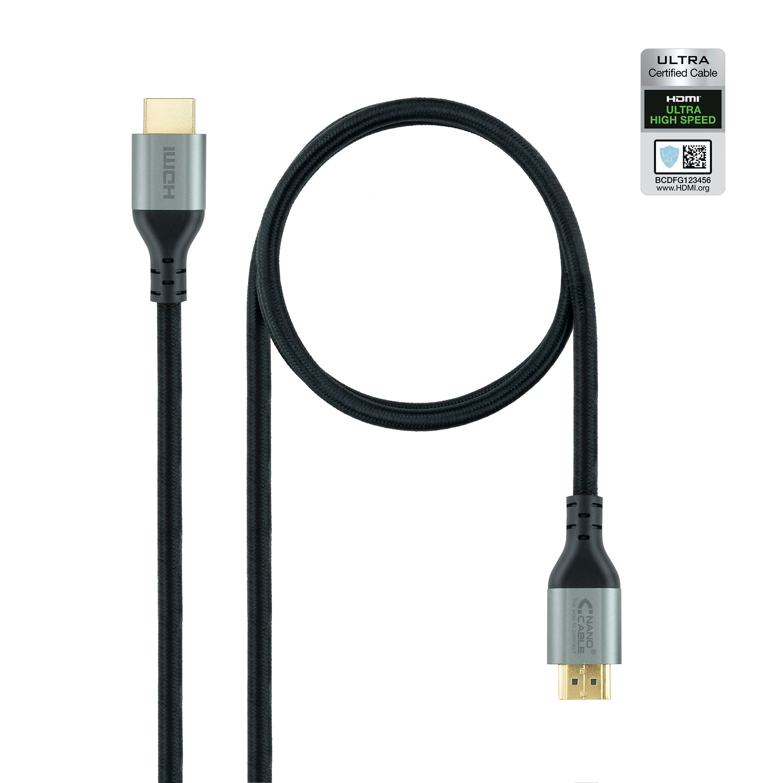 Cable HDMI 2.1 Certificado ULTRA HIGH SPEED A/M-A/M, Negro, 3 m