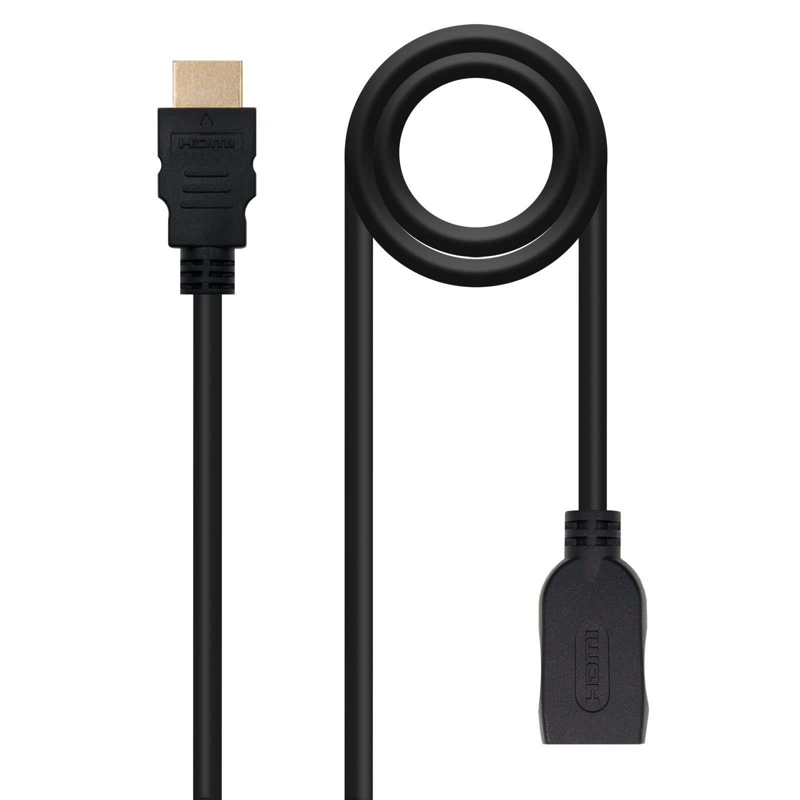 Cable HDM 2.0 Prolongador A/M-A/H, Negro, 2 m