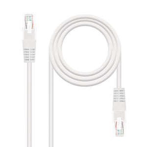 CABLE RED LATIGUILLO RJ45 CAT.6 UTP AWG24, BLANCO, 1.0 M