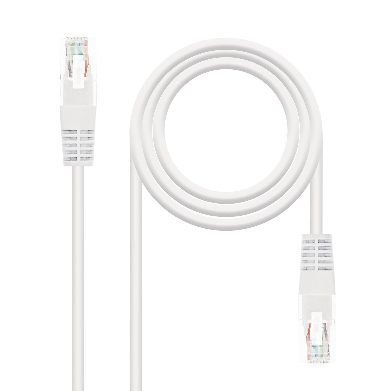 CABLE RED LATIGUILLO RJ45 CAT.6 UTP AWG24, BLANCO, 1.0 M
